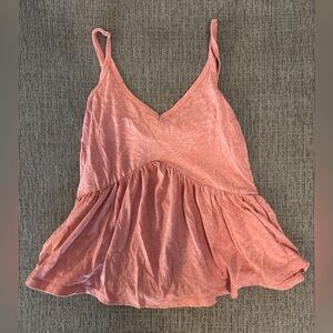 Pink flowy summer top